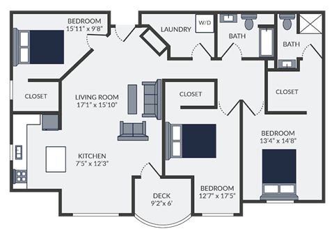 a floor plan of a home